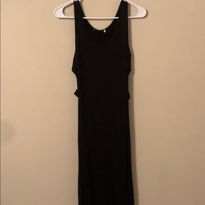 Black maxi dress